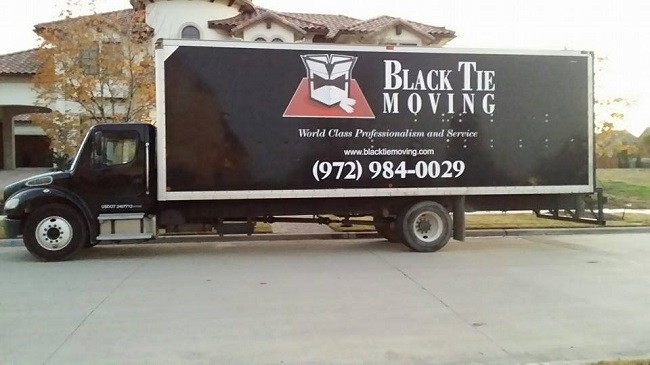 "Black Tie Moving" Truck