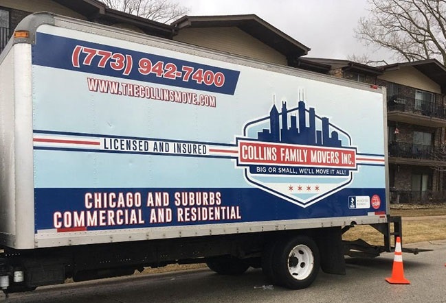 "Collins Family Movers" Truck