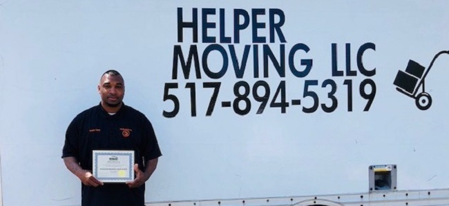 "Helper Moving LLC" Truck