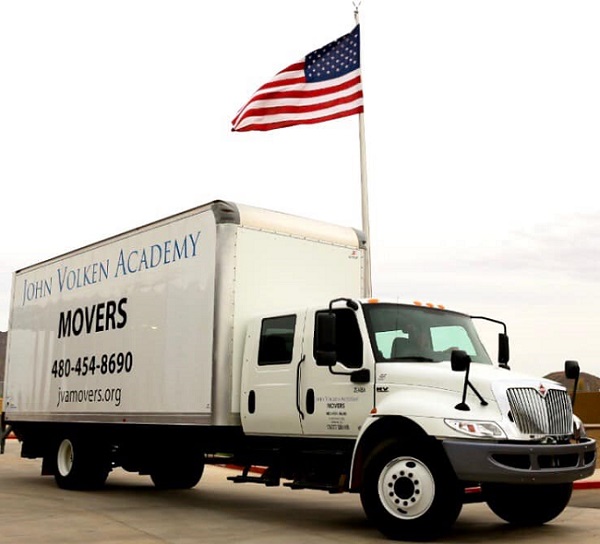 "John Volken Academy Movers" Truck