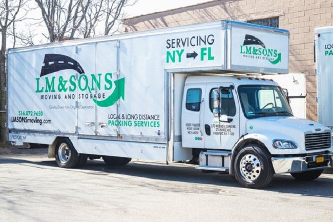 "LM Sons Moving" Truck
