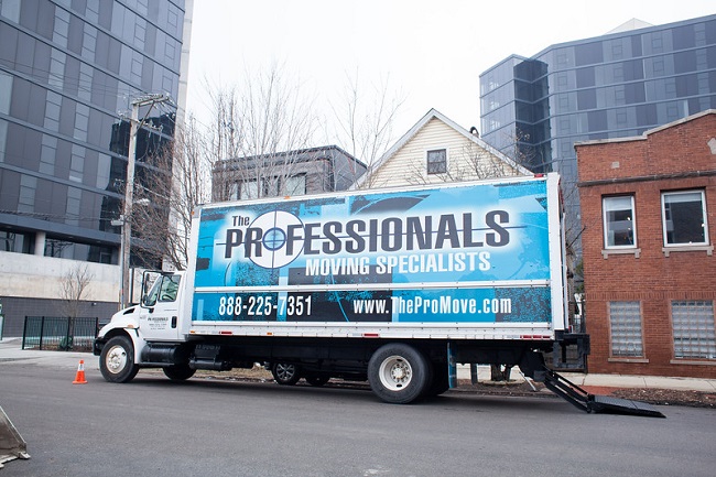"The Professionals Moving Specialists" Truck