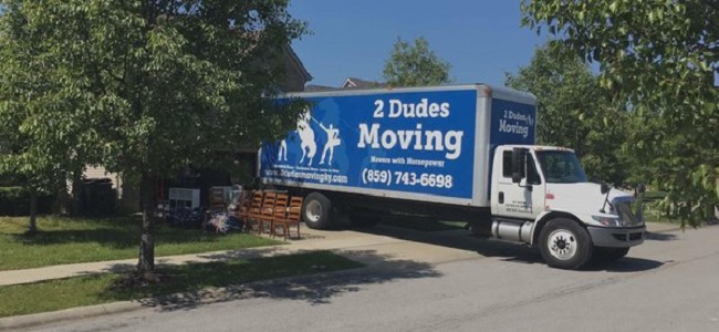 "2 Dudes Moving" Truck