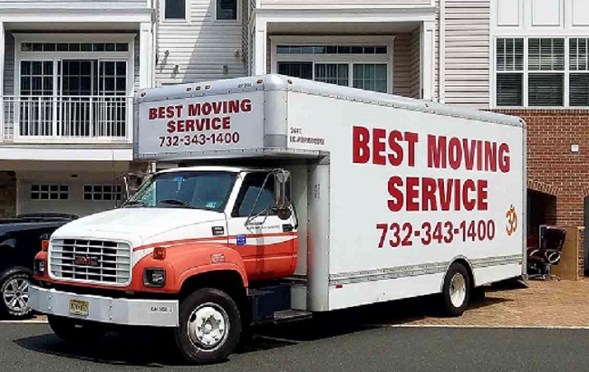 "Best Moving Services" Truck