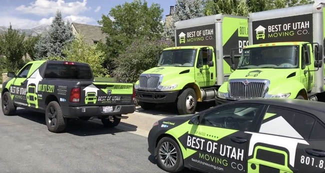"Best of Utah Moving Company" Truck