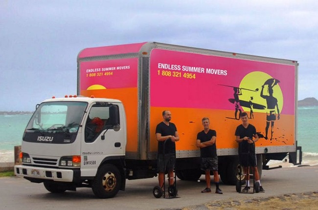 "Endless Summer Movers" Truck