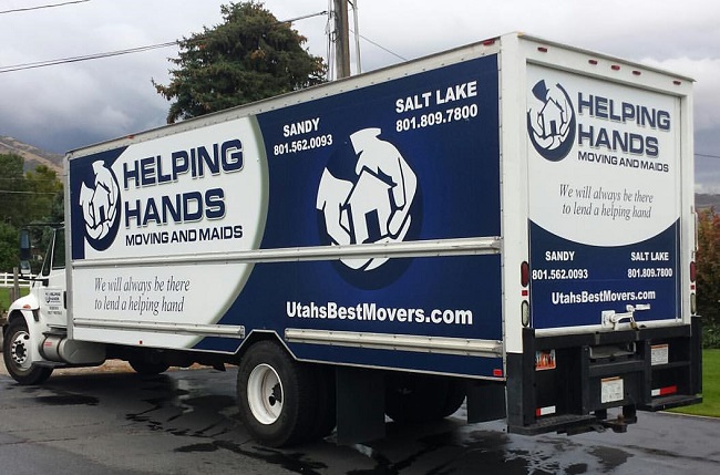 "Helping Hands Moving And Maids LLC" Truck