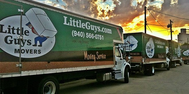 "Little Guys Movers Raleigh" Truck