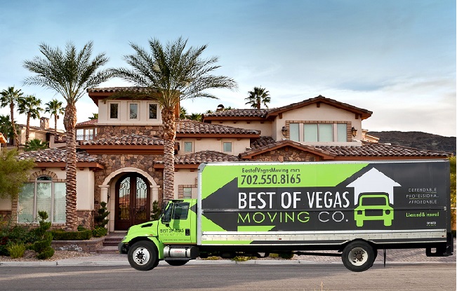 "Best of Vegas Moving Company" Truck
