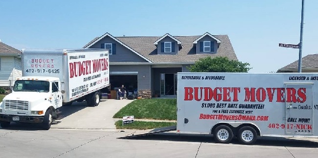 "Budget Movers of Omaha" Truck