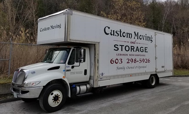 "Custom Moving & Storage" Truck