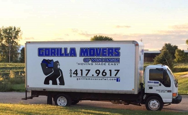 "Gorilla Movers of Wisconsin" Truck