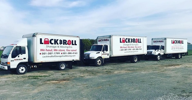 Lock & Roll Storage & Moving" Truck