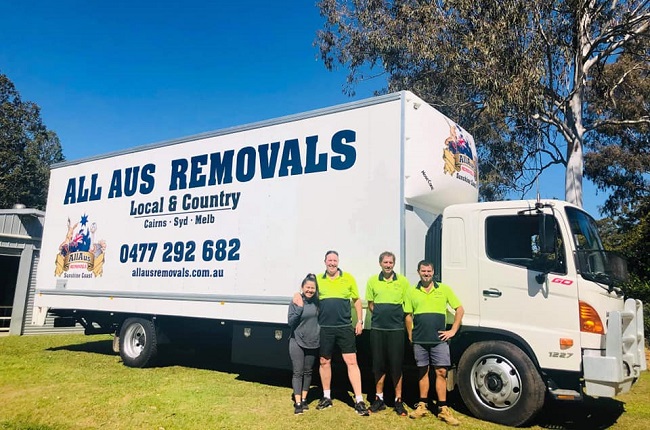 "AllAus Removals" Truck