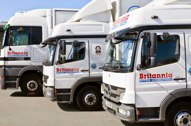 "Britannia Fleet Removals & Storage" Truck