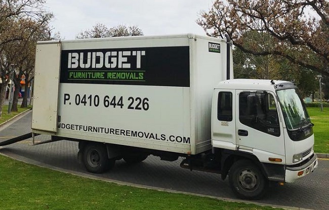 "Budget Furniture Removals" Truck