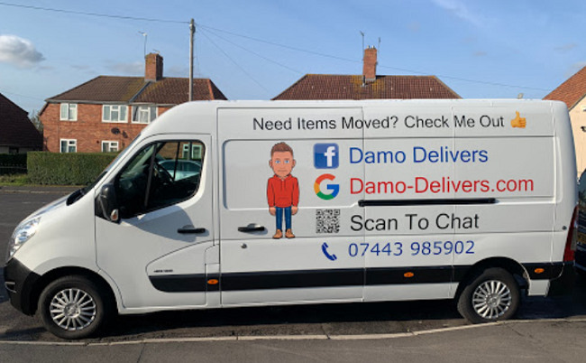 "Damo Delivers" Truck
