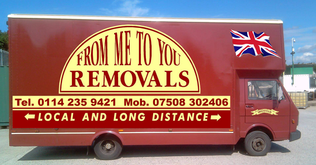 "From Me To You Removals" Truck