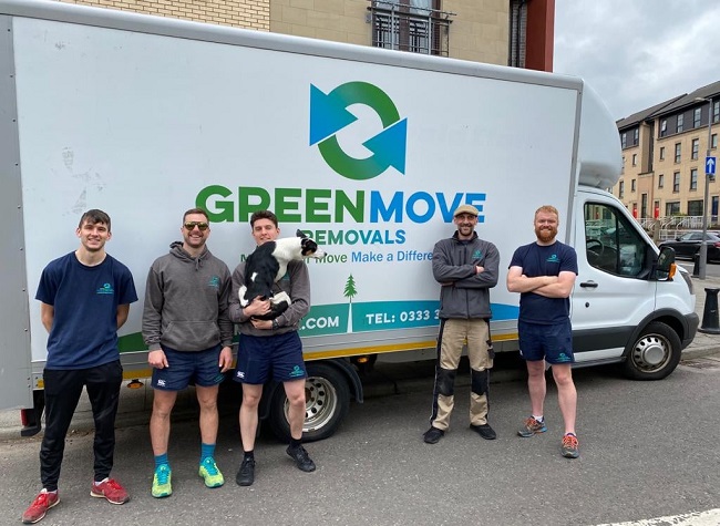 "Green Move Removals" Truck