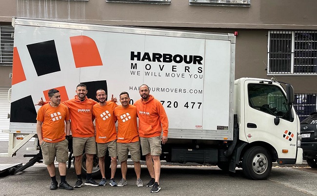 "Harbour Movers" Truck & Staff