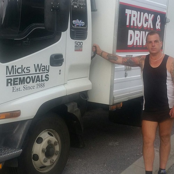 "Micks Way Removals & Storage" Truck