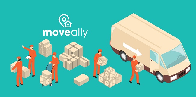 "Moveally - Movers and Packers" Logo