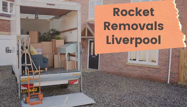"Rocket Removals Liverpool" Truck